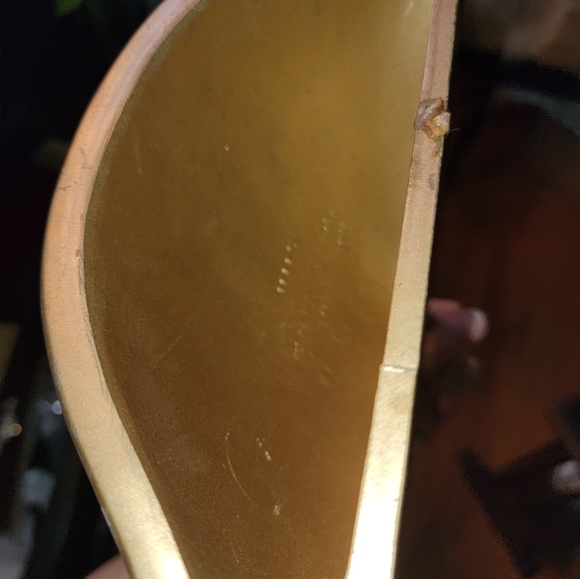 Pair syroco MCM gold wall sconces VINTAGE decor planter - Picture 14 of 14